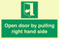 SA7301: Open door by pulling right hand side