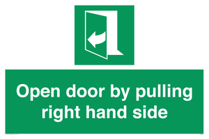SA7301: Open door by pulling right hand side