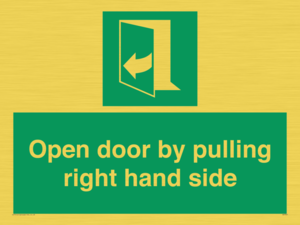 SA7301: Open door by pulling right hand side