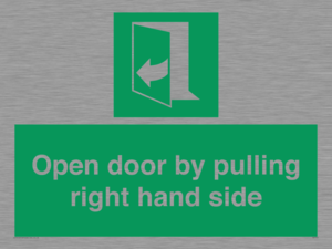 SA7301: Open door by pulling right hand side