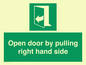 SA7301: Open door by pulling right hand side