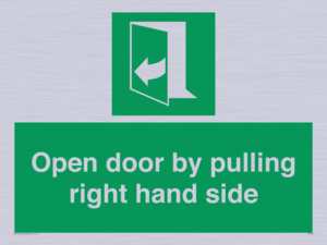 SA7301: Open door by pulling right hand side