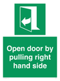 SA7301: Open door by pulling right hand side