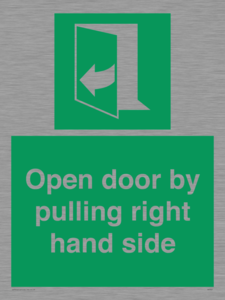 SA7301: Open door by pulling right hand side