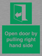 SA7301: Open door by pulling right hand side