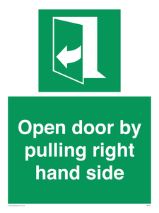 SA7301: Open door by pulling right hand side