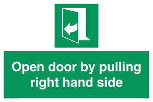 SA7301: Open door by pulling right hand side