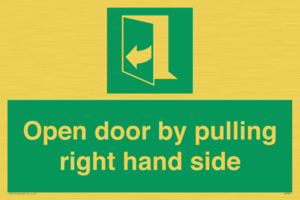 SA7301: Open door by pulling right hand side