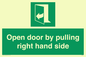 SA7301: Open door by pulling right hand side