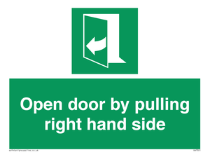 SA7301: Open door by pulling right hand side