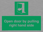 SA7301: Open door by pulling right hand side
