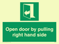 SA7301: Open door by pulling right hand side