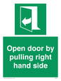 SA7301: Open door by pulling right hand side
