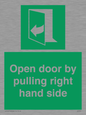 SA7301: Open door by pulling right hand side