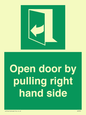 SA7301: Open door by pulling right hand side