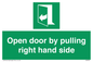SA7301: Open door by pulling right hand side