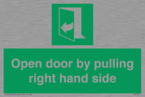 SA7301: Open door by pulling right hand side