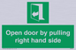 SA7301: Open door by pulling right hand side