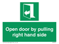 SA7301: Open door by pulling right hand side