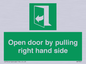 SA7301: Open door by pulling right hand side