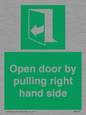 SA7301: Open door by pulling right hand side