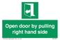 SA7301: Open door by pulling right hand side