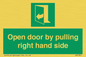 SA7301: Open door by pulling right hand side