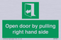 SA7301: Open door by pulling right hand side