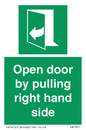SA7301: Open door by pulling right hand side