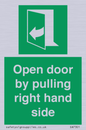 SA7301: Open door by pulling right hand side