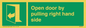 SA7301: Open door by pulling right hand side