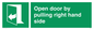 SA7301: Open door by pulling right hand side