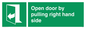 SA7301: Open door by pulling right hand side