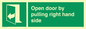 SA7301: Open door by pulling right hand side