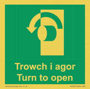 SA7877: Trowch i agor Turn to open