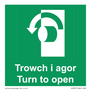 SA7877: Trowch i agor Turn to open