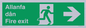 SB1012: Welsh English Bilingual Allanfa dân / Fire exit Right Arrow Sign