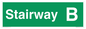 SB10209: Stairway B - Fire safety: Approved Document B Wayfinding sign