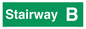 SB10209: Stairway B - Fire safety: Approved Document B Wayfinding sign