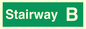 SB10209: Stairway B - Fire safety: Approved Document B Wayfinding sign