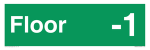 SB10211: Floor -1  - Fire safety: Approved Document B Wayfinding sign