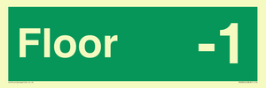 SB10211: Floor -1  - Fire safety: Approved Document B Wayfinding sign