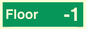 SB10211: Floor -1  - Fire safety: Approved Document B Wayfinding sign