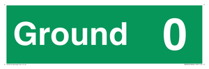 SB10213: Ground 0 - Fire safety: Approved Document B Wayfinding sign