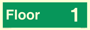 SB10215: Floor 1 - Fire safety: Approved Document B Wayfinding sign