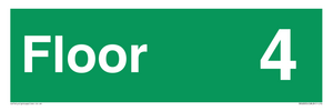 SB10221: Floor 4 - Fire safety: Approved Document B Wayfinding sign