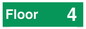 SB10221: Floor 4 - Fire safety: Approved Document B Wayfinding sign