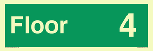 SB10221: Floor 4 - Fire safety: Approved Document B Wayfinding sign