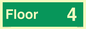 SB10221: Floor 4 - Fire safety: Approved Document B Wayfinding sign