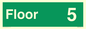 SB10223: Floor 5 - Fire safety: Approved Document B Wayfinding sign